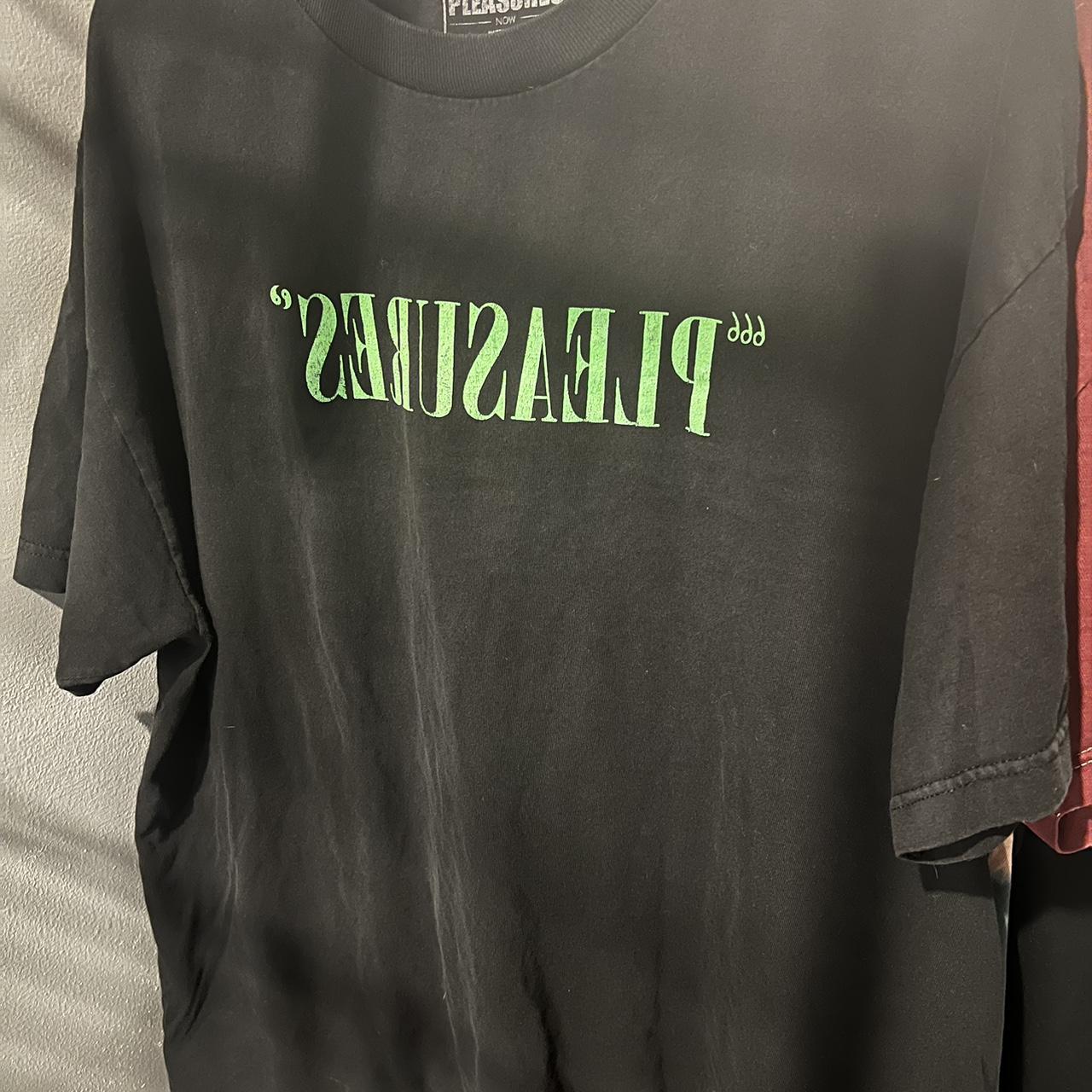 XL Pleasures reverse logo - Depop