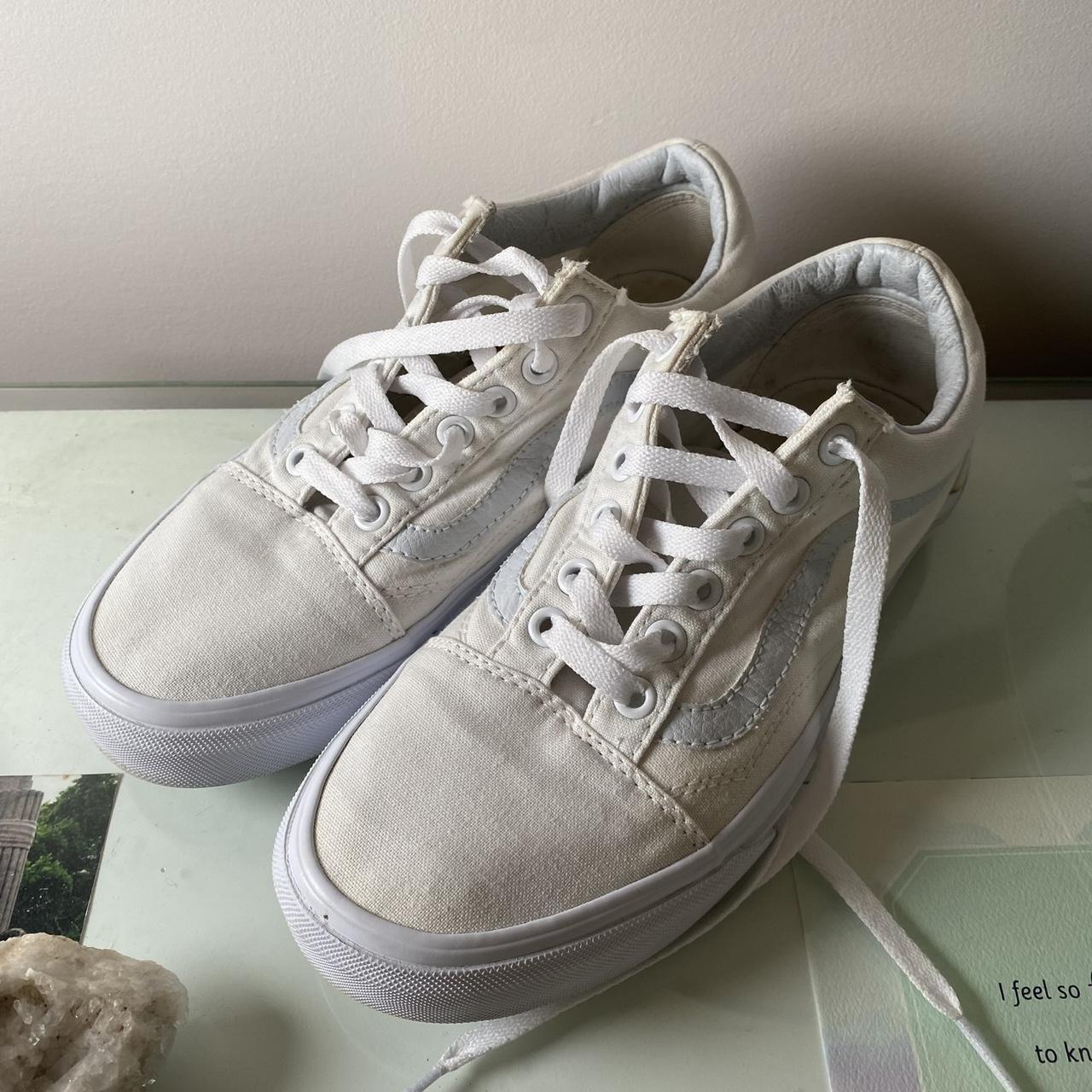 Vans Women's Sneakers White US – White Old Skool Vans size