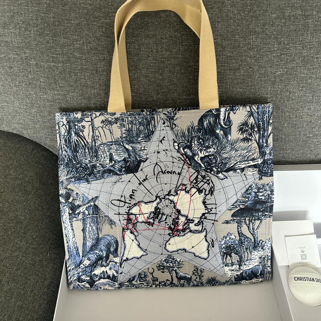 Christian dior around the world tote sale