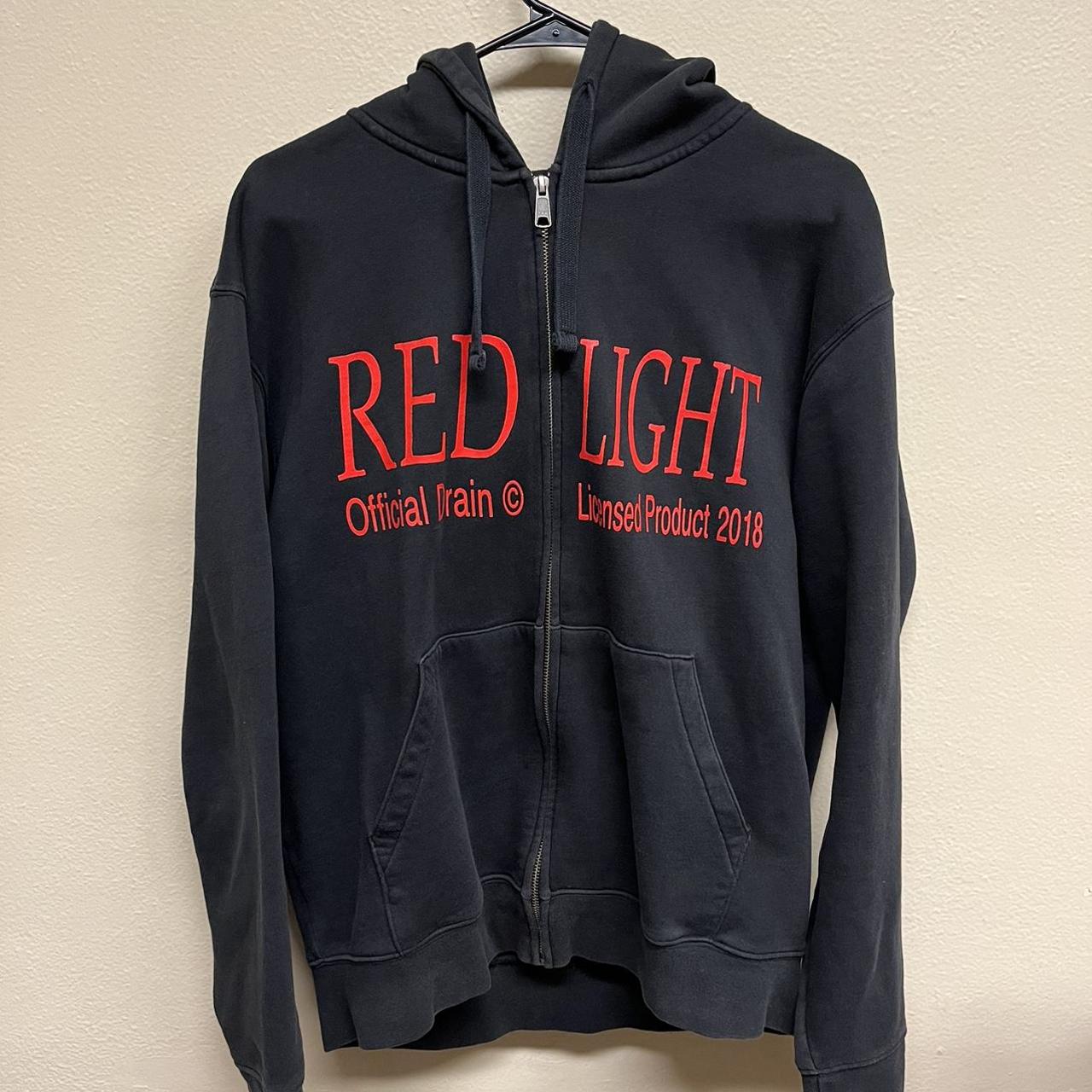 Bladee for Drain Gang 2018 Red Light Zip Up... - Depop