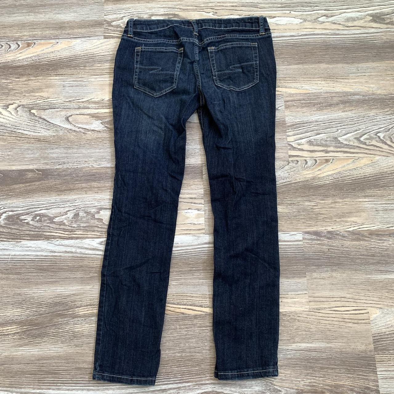 Arizona skinny jeans! Dark blue denim, size 7 short.... - Depop