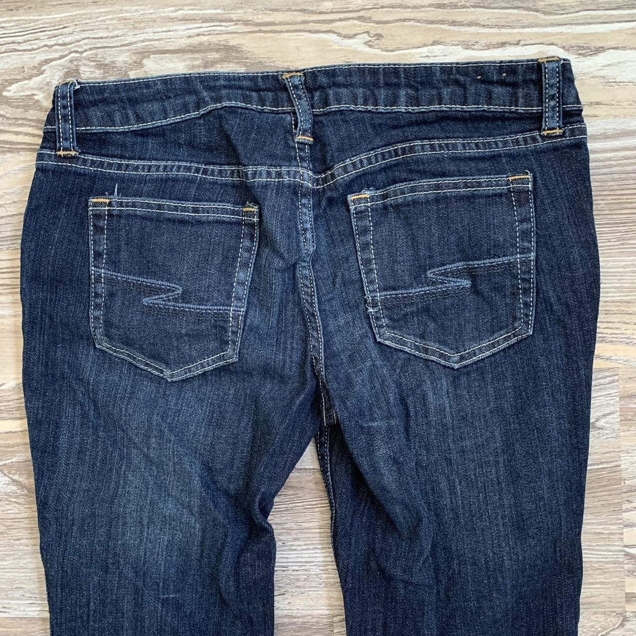 Arizona skinny jeans! - Dark 7 short.... size denim, blue Depop