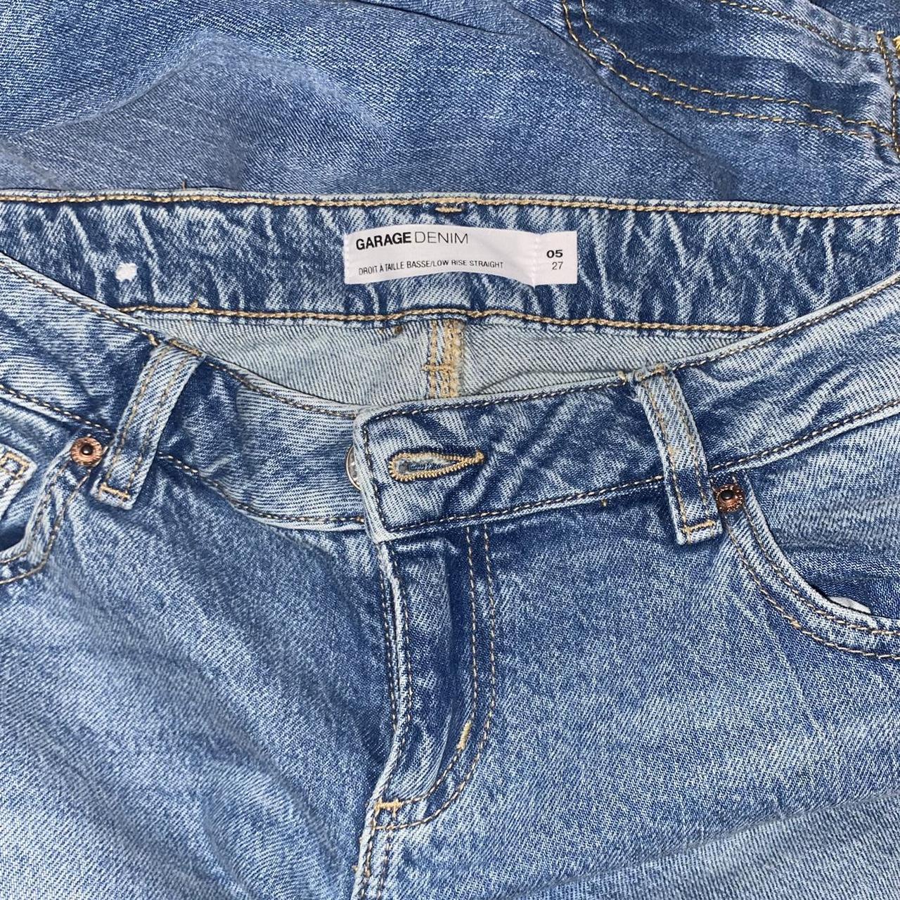garage low rise mid wash jeans, ”Extreme Low Rise... Depop