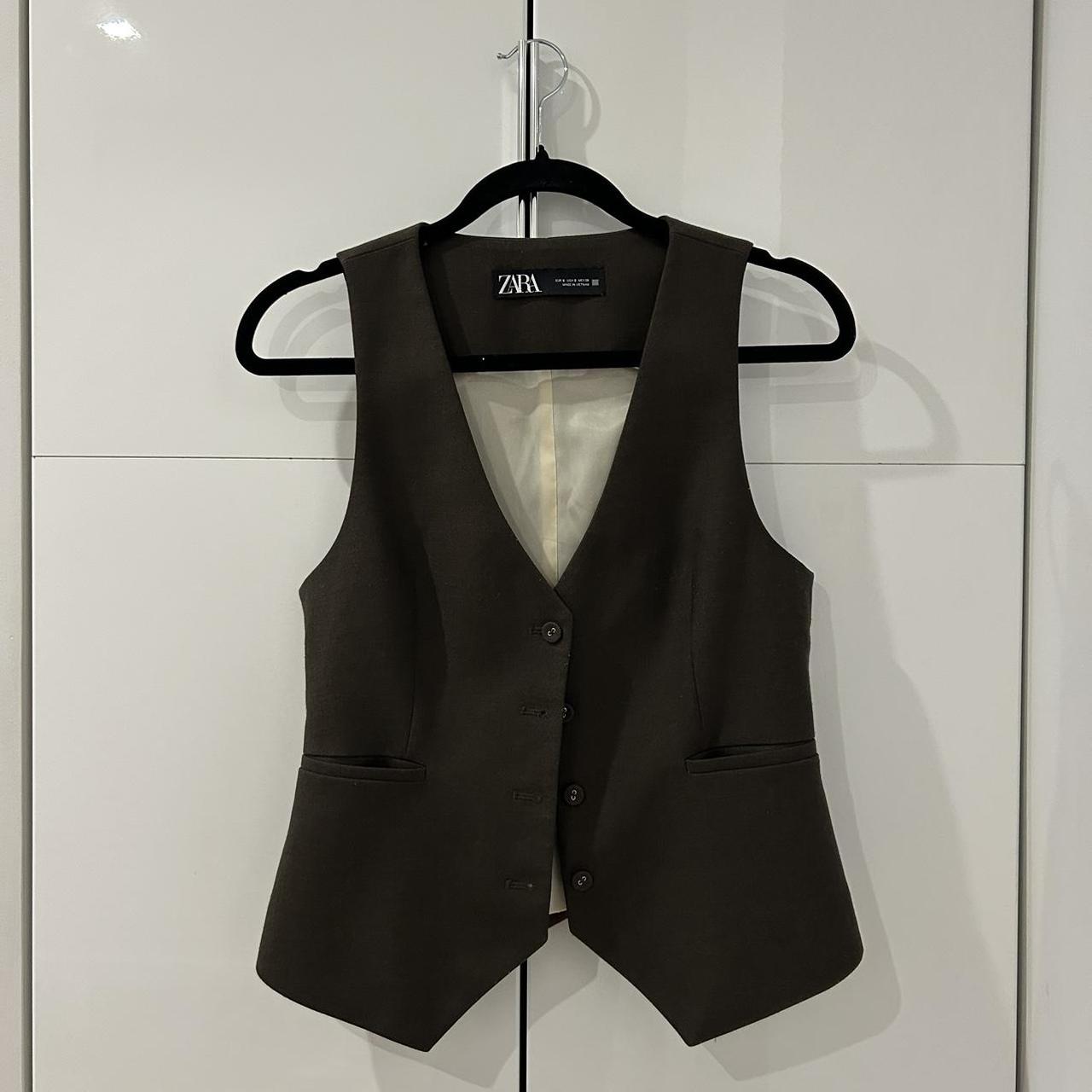 zara blazer vest purchased in paris fits a smallmedium Depop