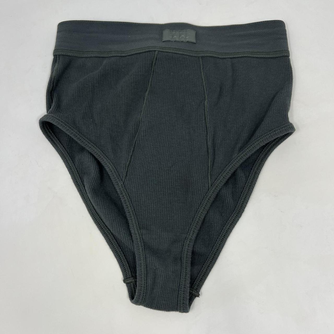 Skims Women's Brown and Green Panties | Depop