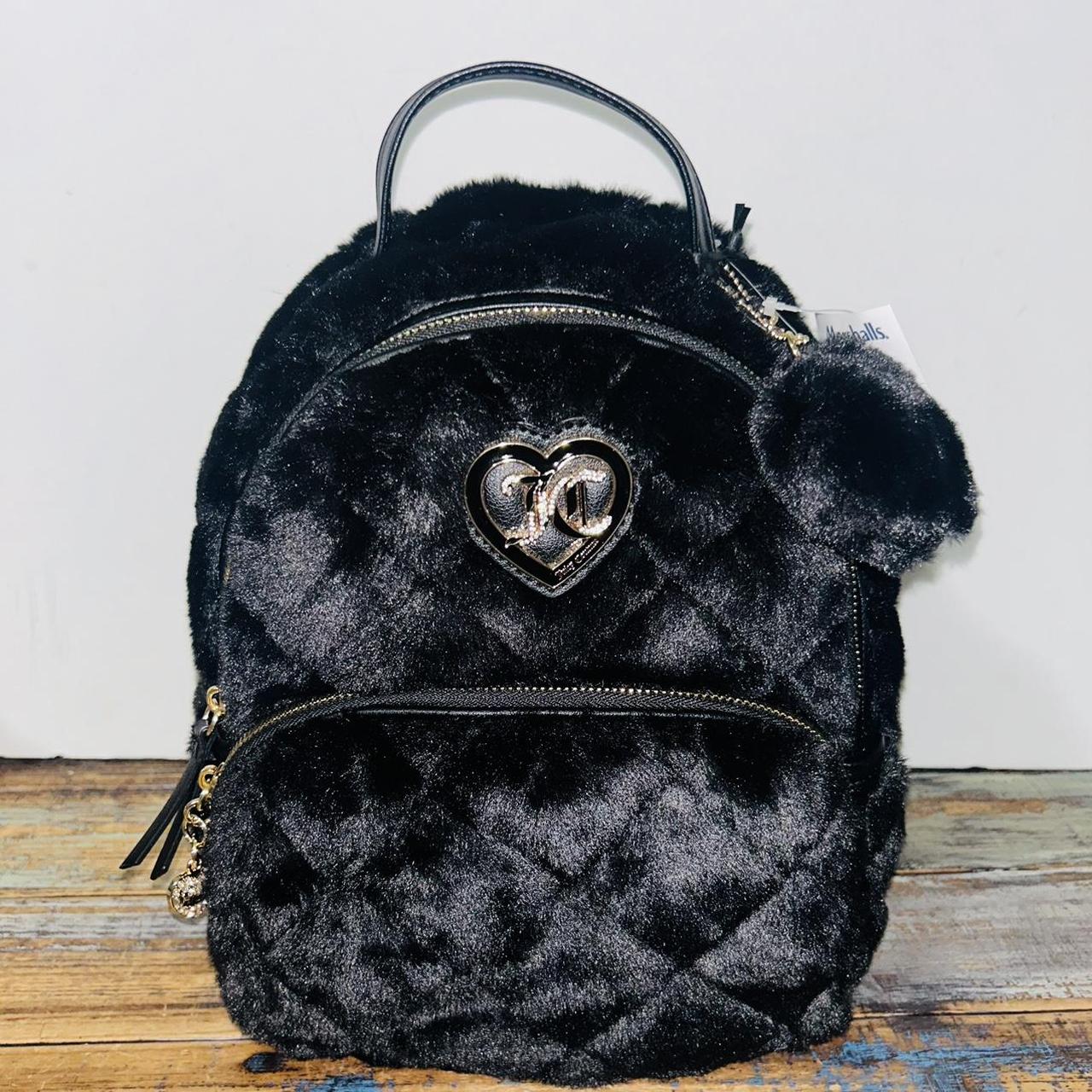 Juicy Couture faux fur backpack. Please ask. Depop