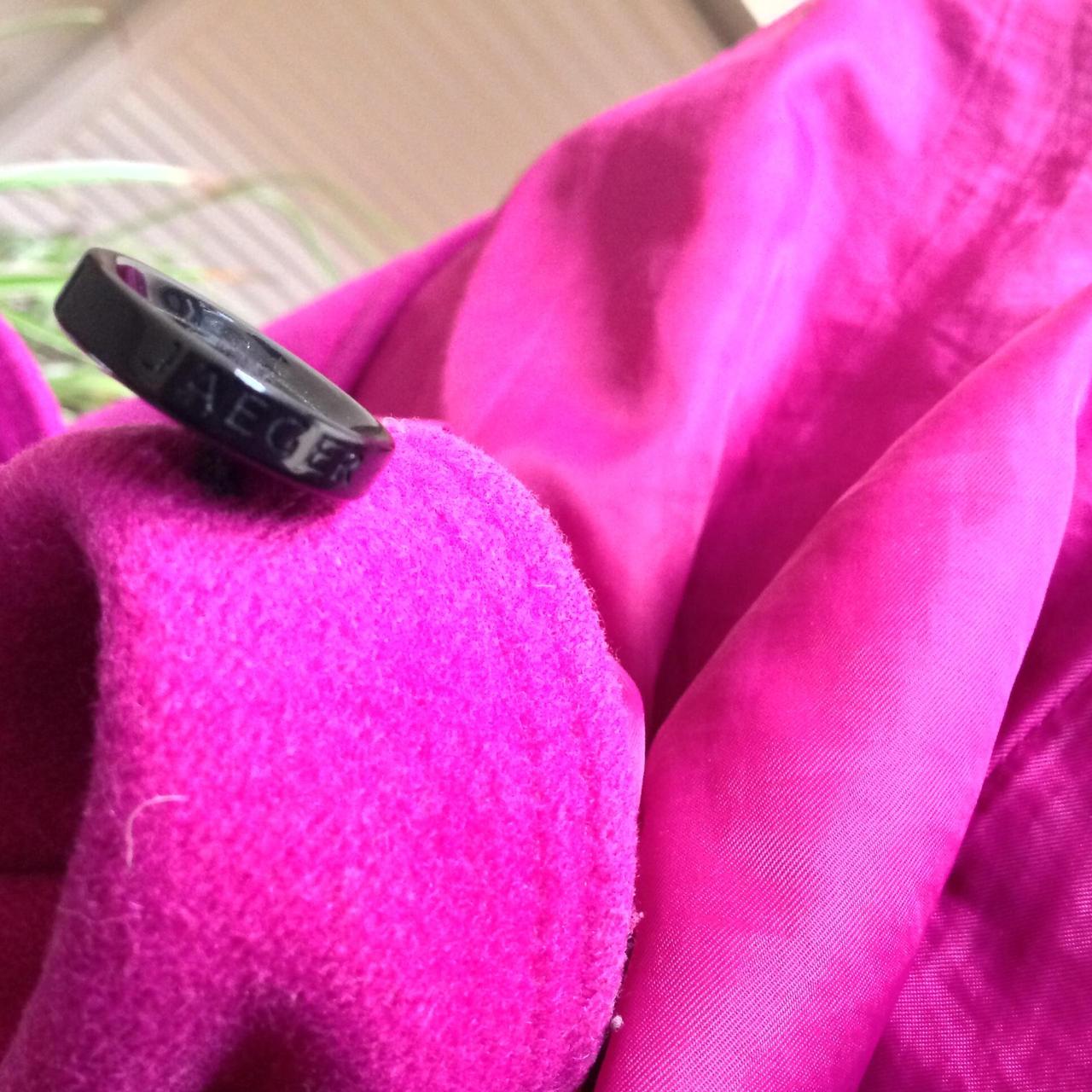 Jaeger Women's Pink Coat Depop