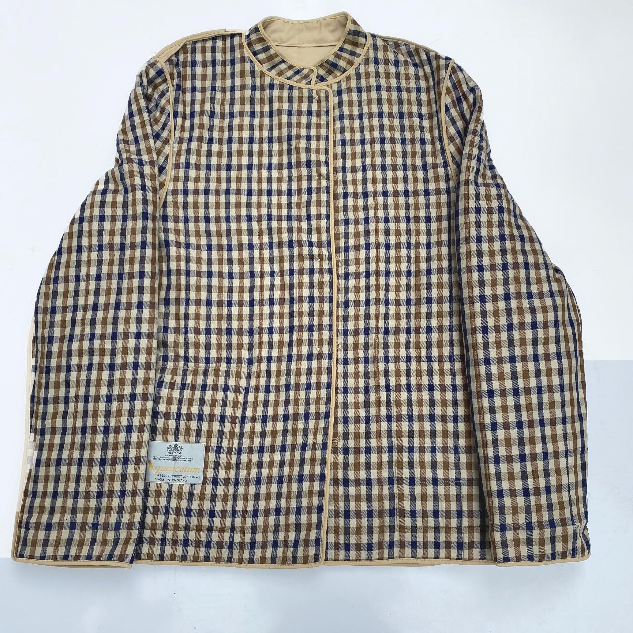 Aquascutum House Check Jacket Reversible Beige &... - Depop