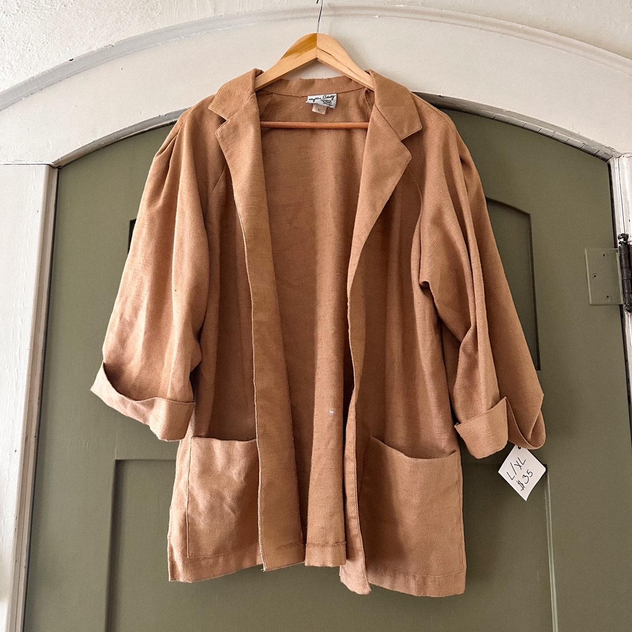 Vintage Linen Jacket Such a great Fall staple!... Depop