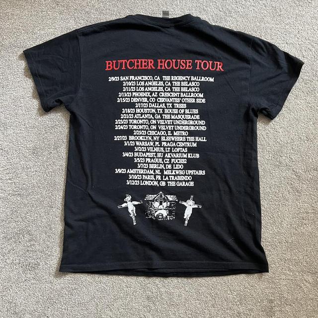 atticus torre tシャツ atticus torre custom tee painted by atticus cut hem | Depop