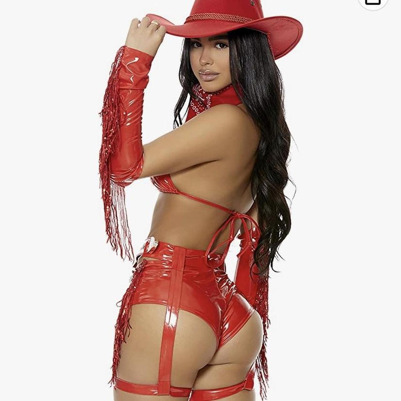 Sexy cowgirl costume Red Size M Description Depop