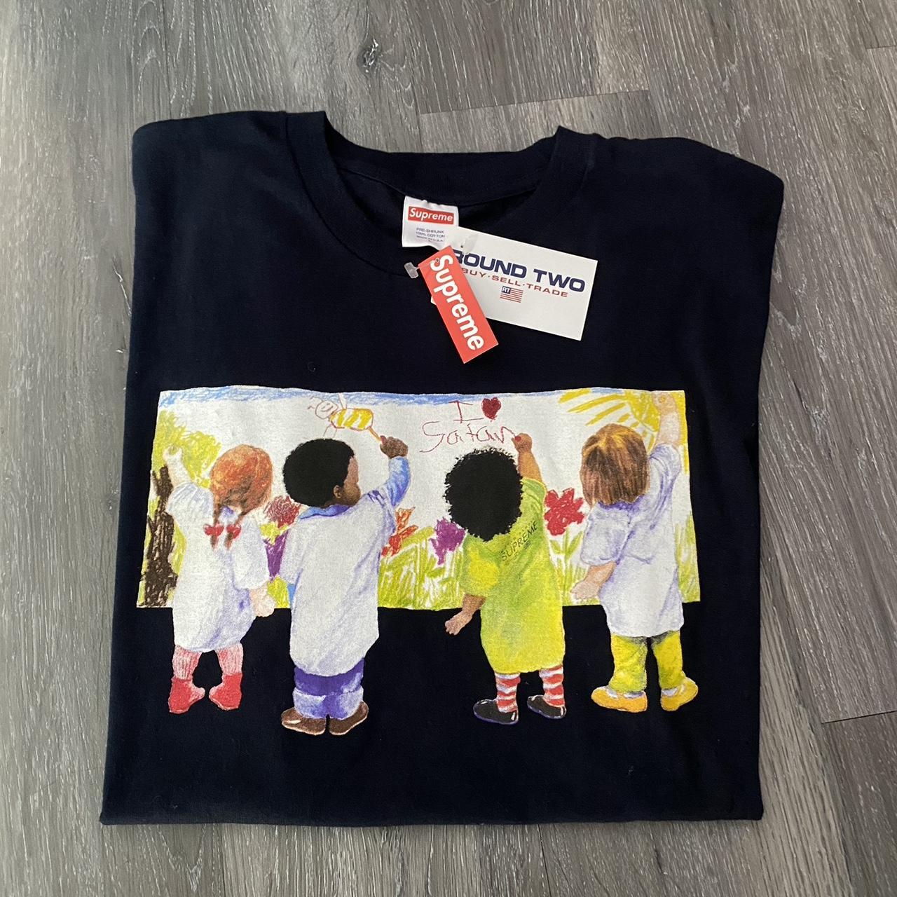 Supreme Kids Tee Navy