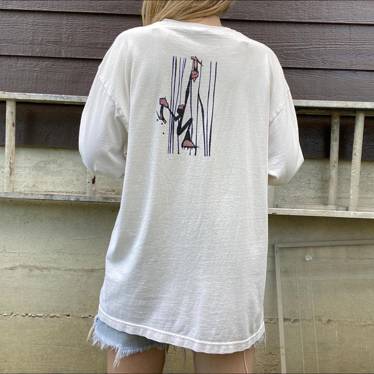 Y2K The North Face Rock Climbing Graphic Tee Size... Depop