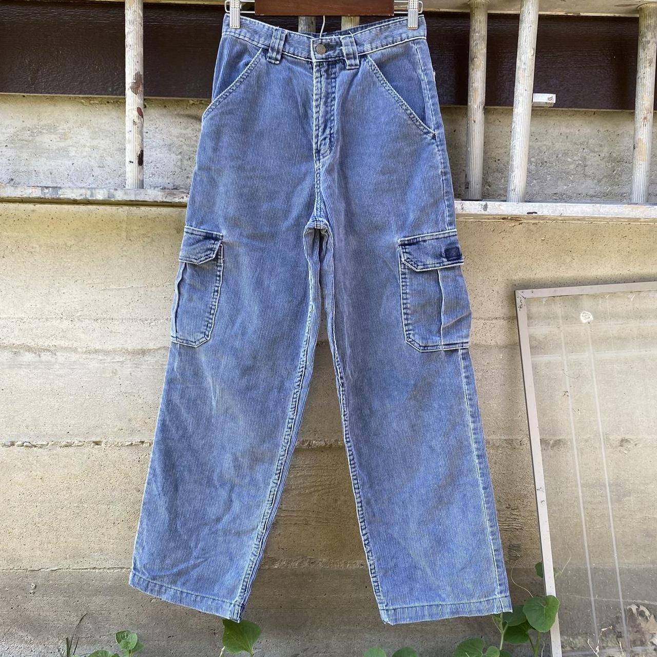 Vintage 90’s Bugle Boy Corduroy Cargo Pants... - Depop