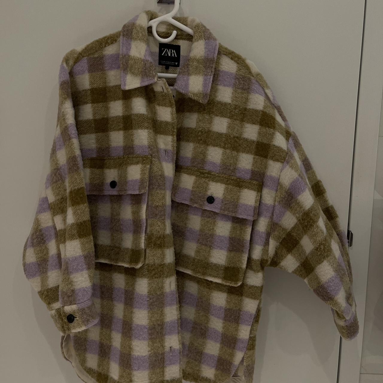 Zara oversized shirt jacket - Depop