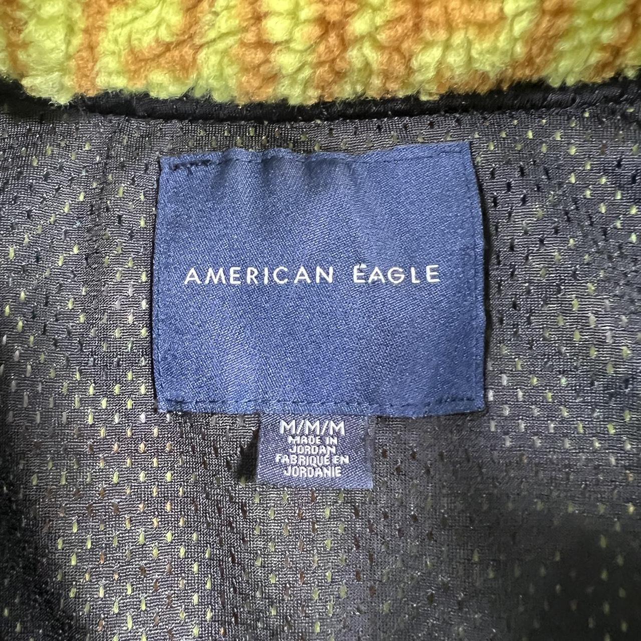 American Eagle Silver puffer jacket Nice - Depop