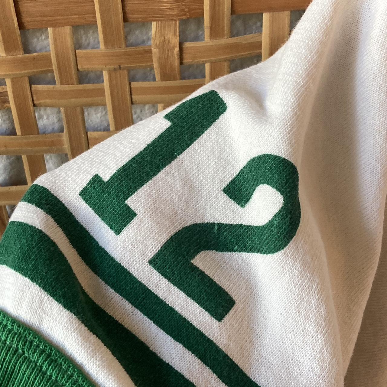 JCPenney Women's White and Green Tshirt Depop