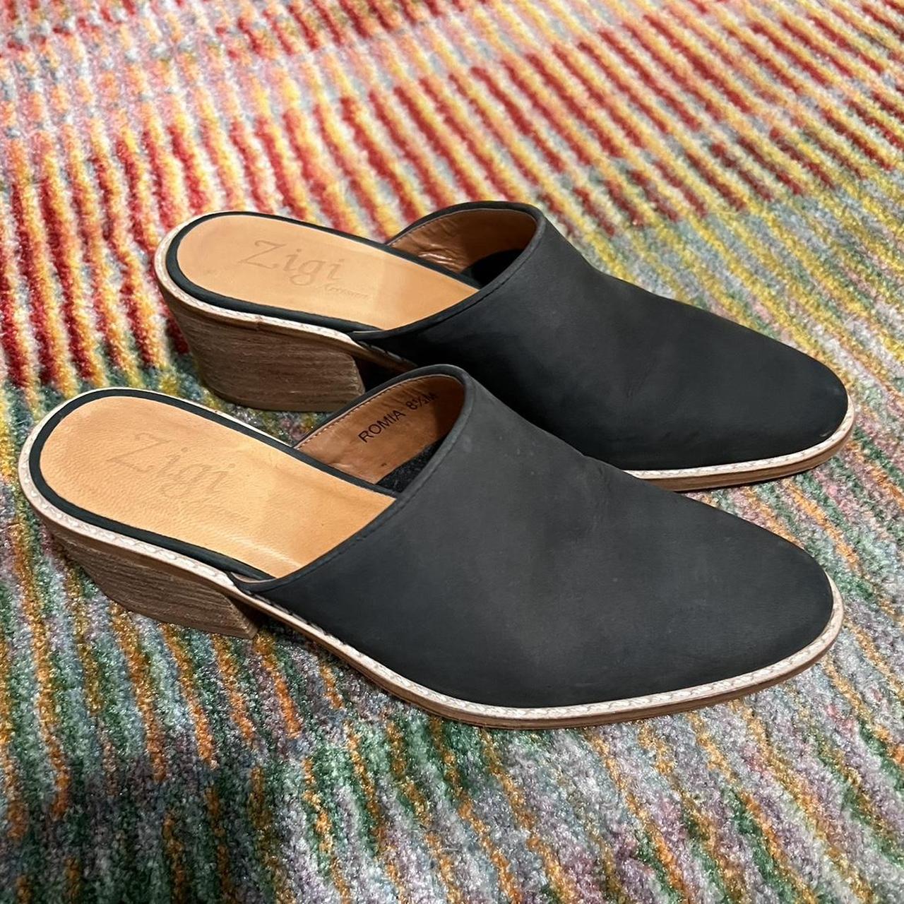 mens black mules