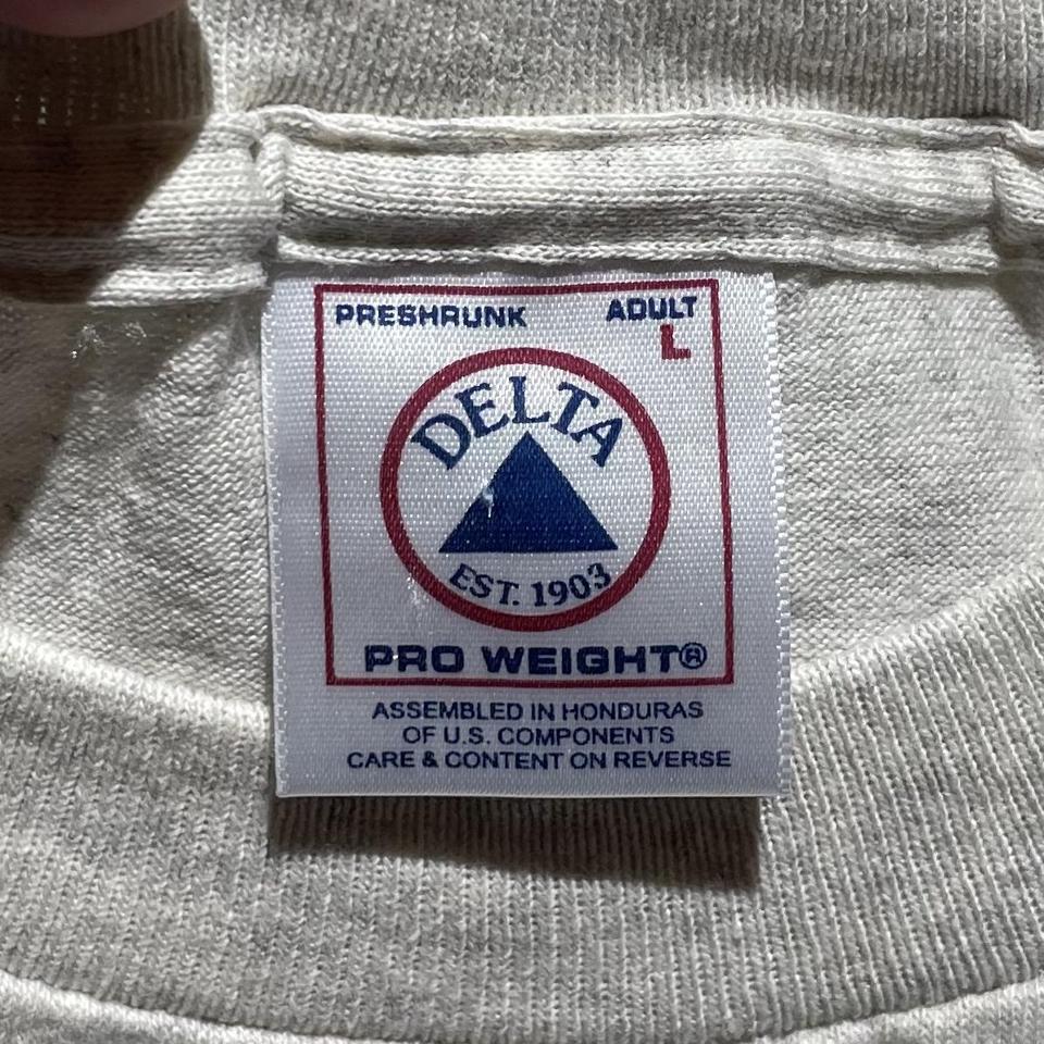 Vintage 90s Delta Pro Weight fishing humor T-Shirt - Depop