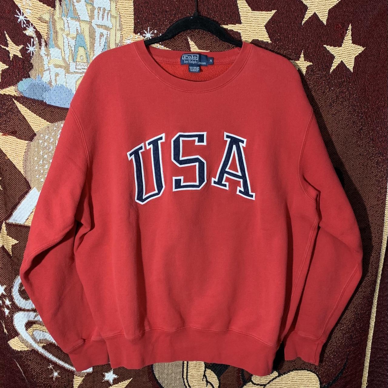 Polo Ralph Lauren Men's Sweatshirt - Red - M – Vi… - image 1