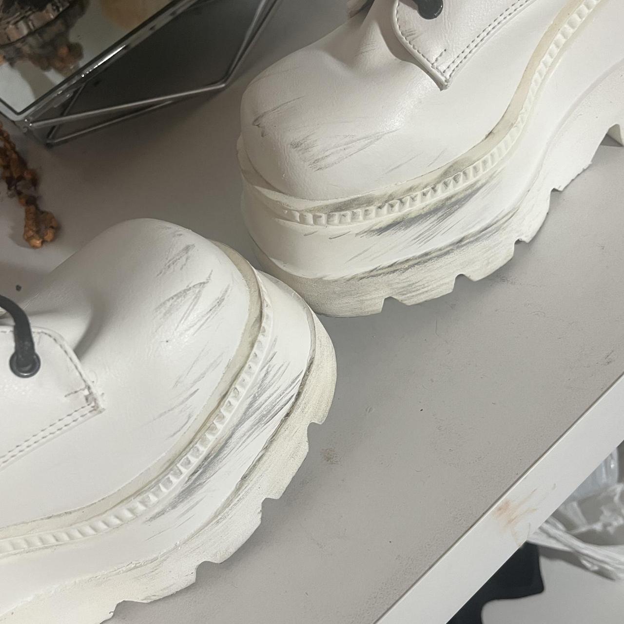 demonia white platform boots