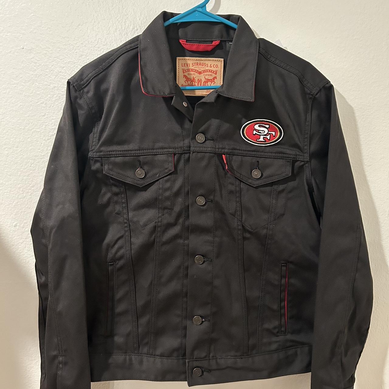 Men's San Francisco 49ers Levi's Black Twill Trucker... - Depop