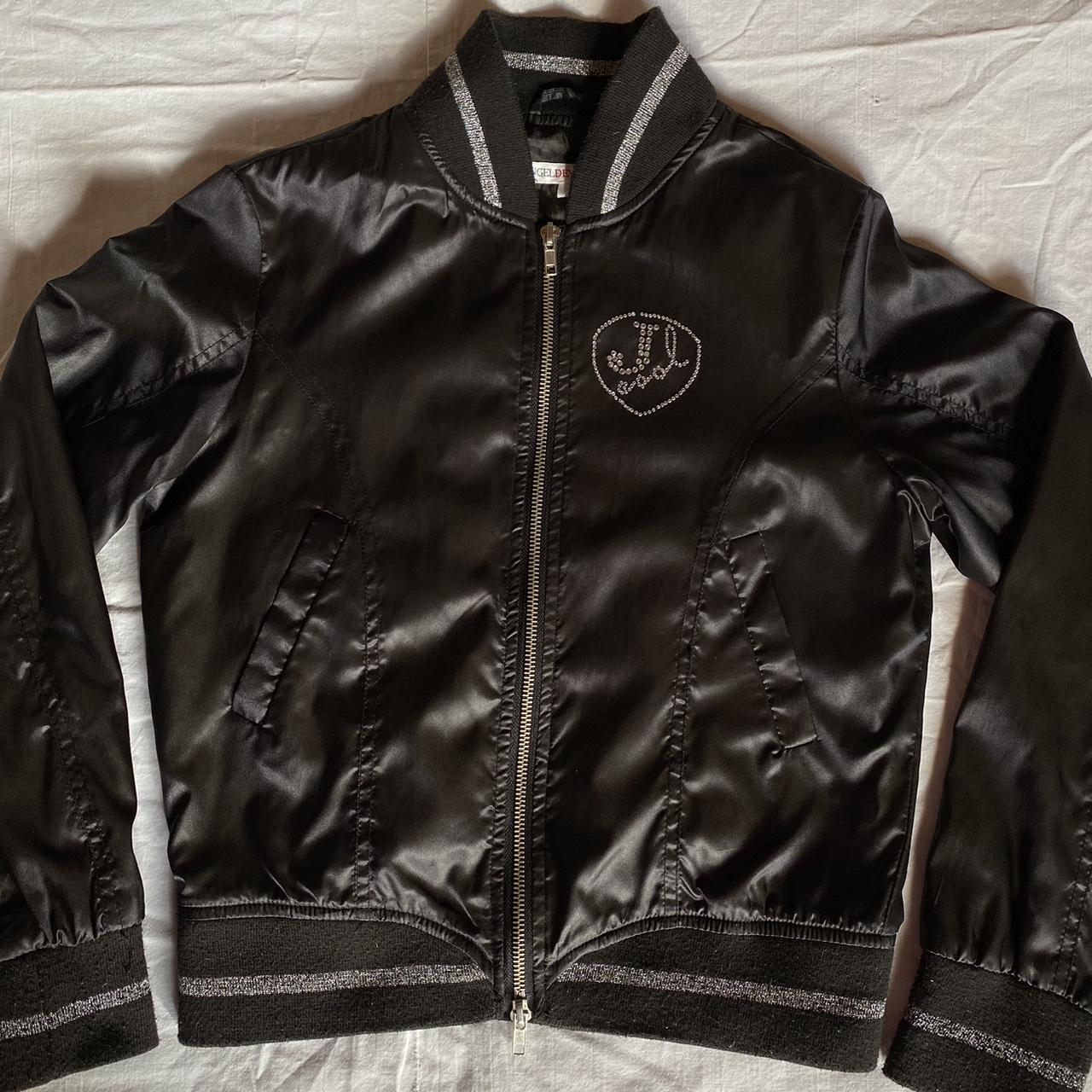 Black and Silver Jacket Depop