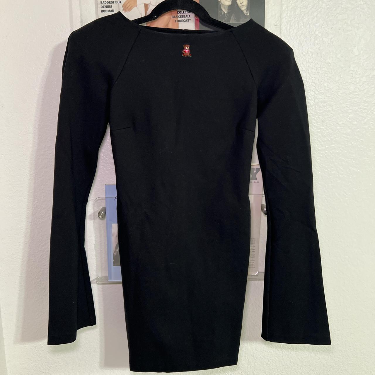 Danielle Guizio x wildflower black dress with teddy | Depop