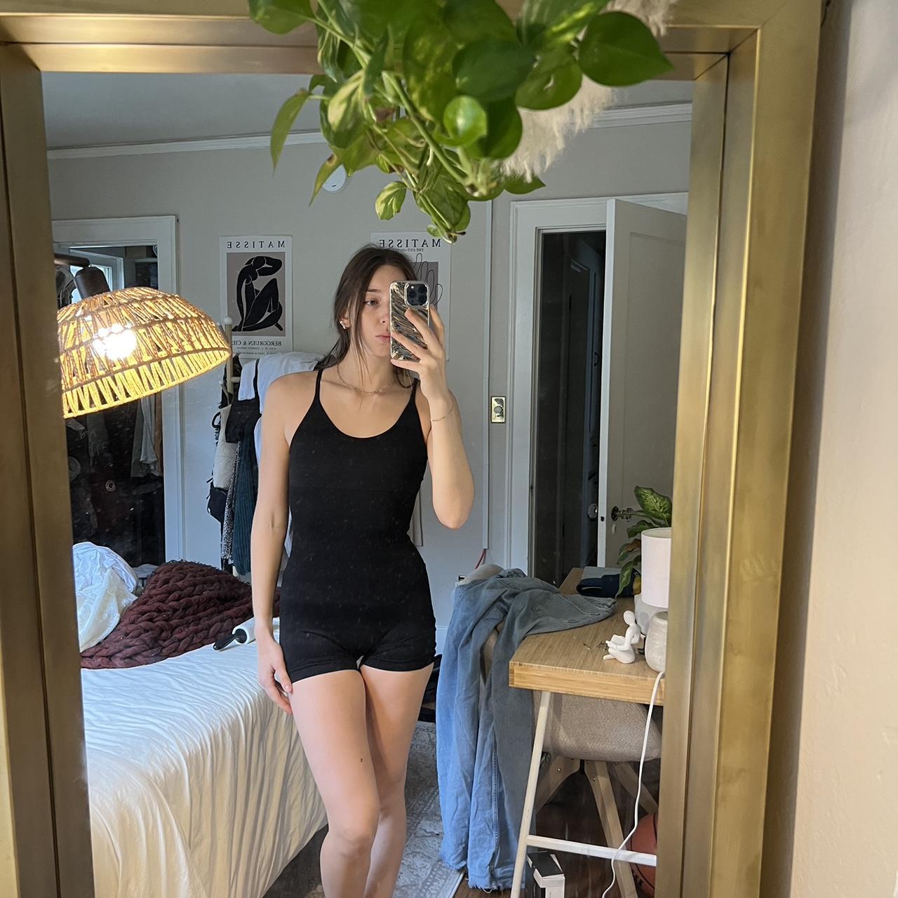 Amazon black jumper Spandex material Sucks. You.... Depop