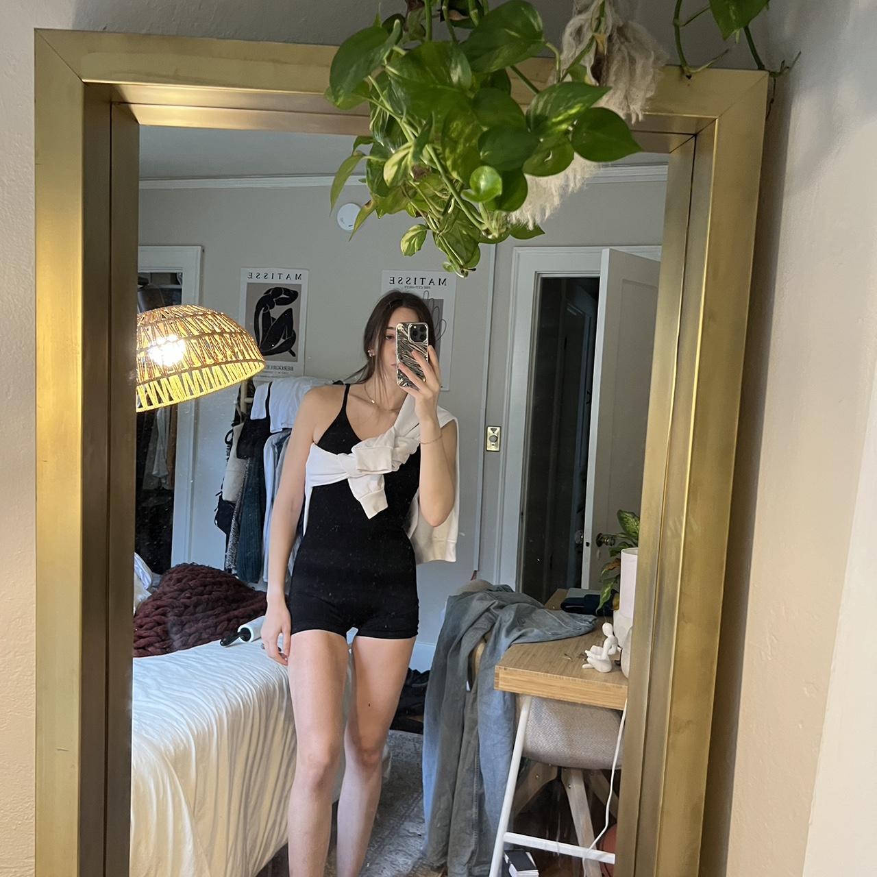 Amazon black jumper Spandex material Sucks. You.... Depop