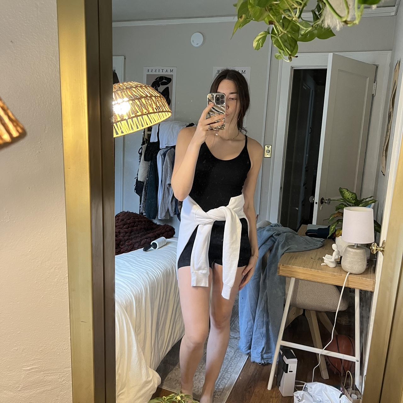 Amazon black jumper Spandex material Sucks. You.... Depop