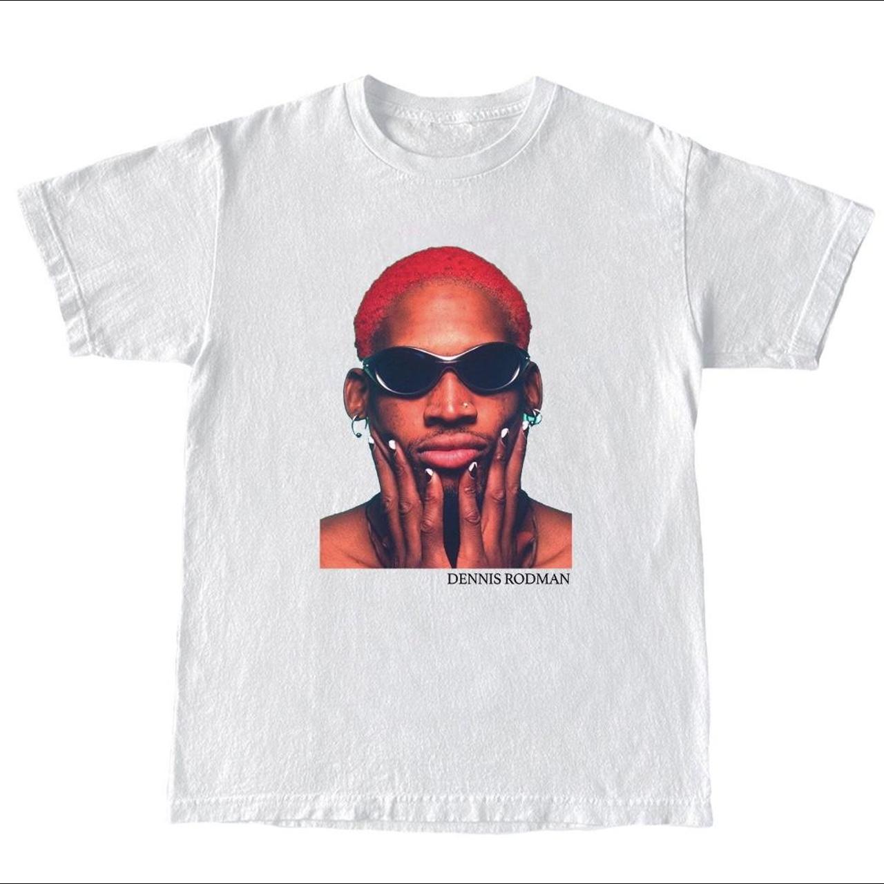 Dennis Rodman T-Shirt - White • High quality... - Depop