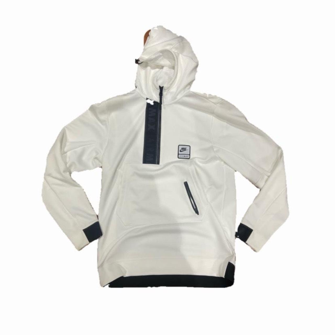 mens white nike zip up hoodie