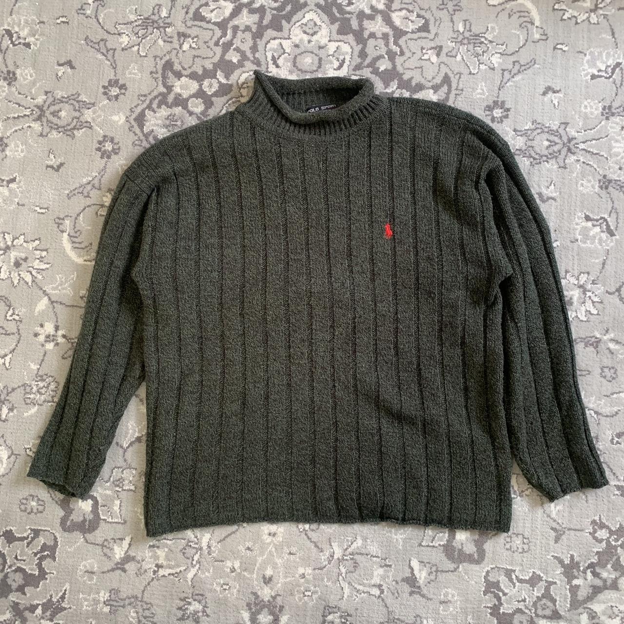 Vintage Ralp Lauren mock neck sweater Size L but… - Depop