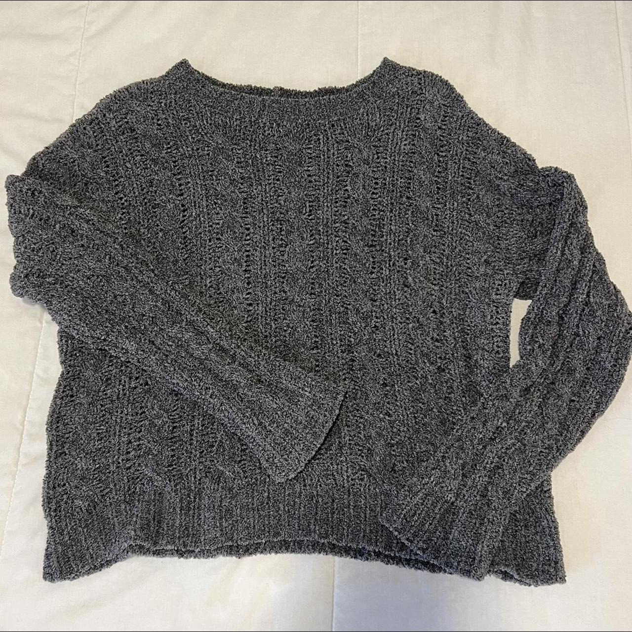 American Eagle sweater leggings all over pattern in gray white black