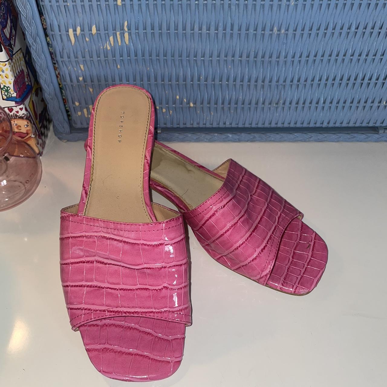 topshop pink mules