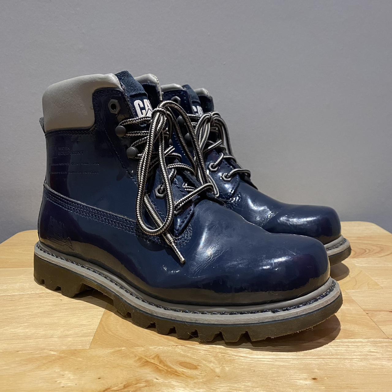 Blue caterpillar sale boots