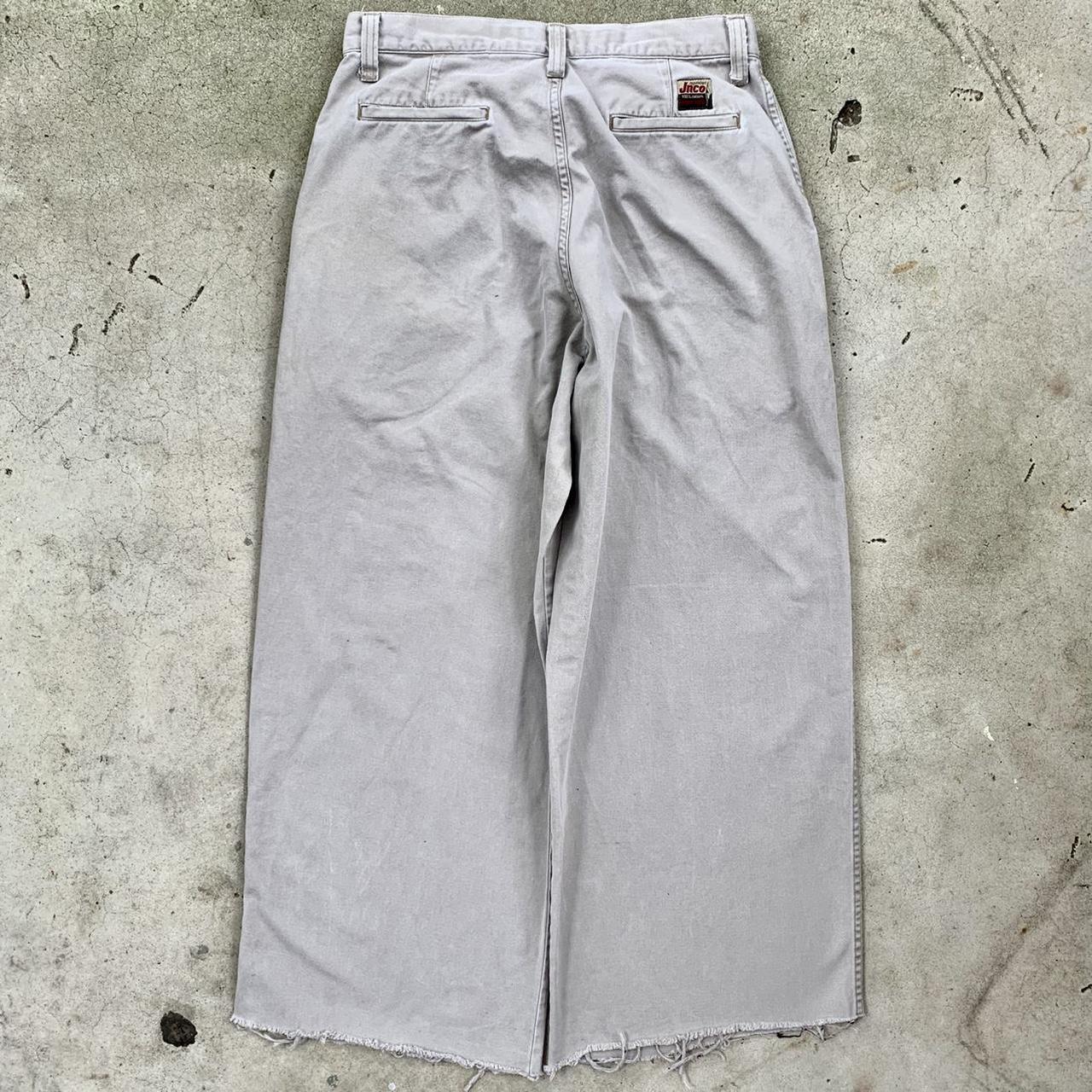 Vintage 90s made in usa JNCO jeans brand khaki chino... - Depop