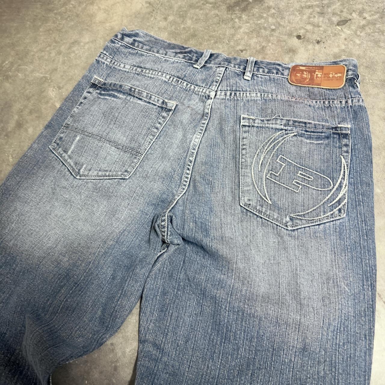 2000s PHAT FARM brand baggy jeans. Cyber y2k vibes,... - Depop