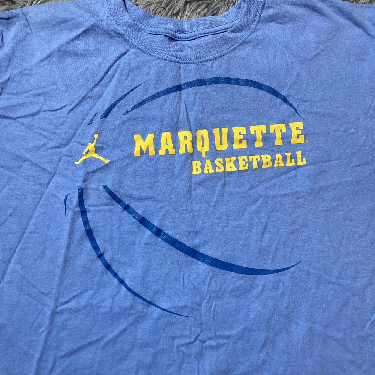 Marquette Jordan T Shirt — Blue Nike / Jordan T... Depop