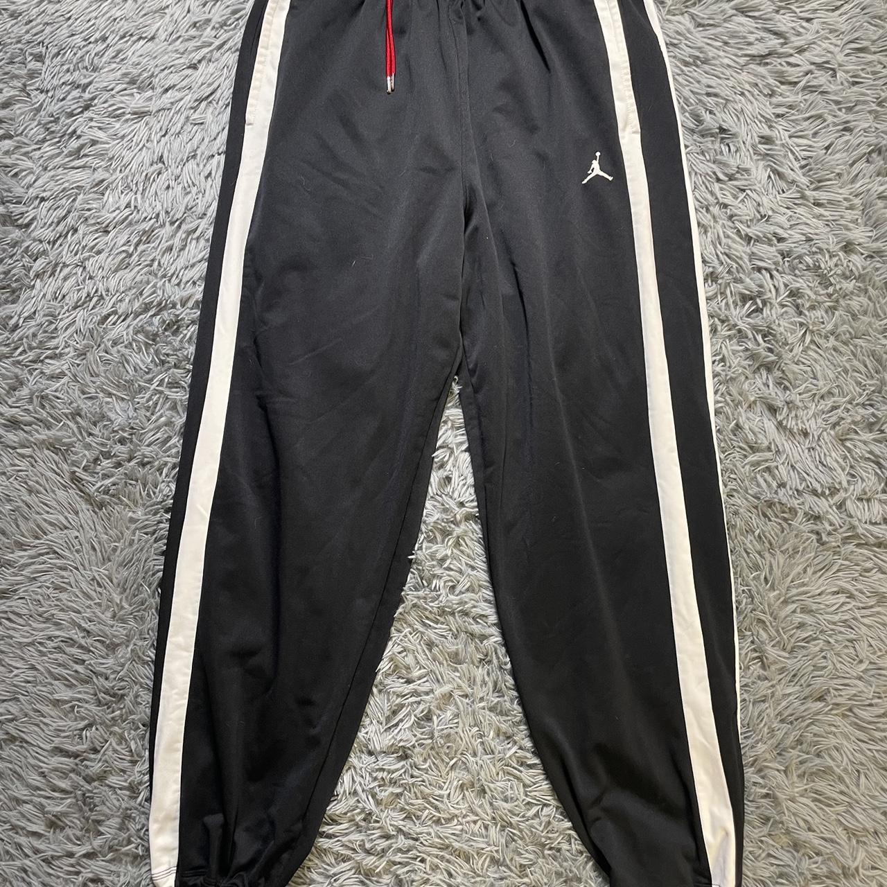 Air Jordan Sweatpants — Black Jordan Sweatpants... - Depop