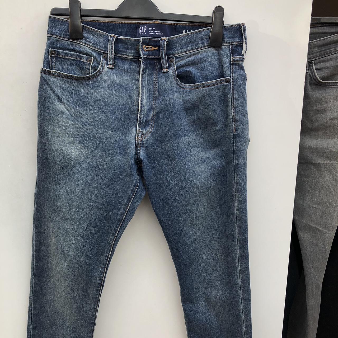 Men’s GAP denim jeans Size 32W 30L Slim fit blue... - Depop