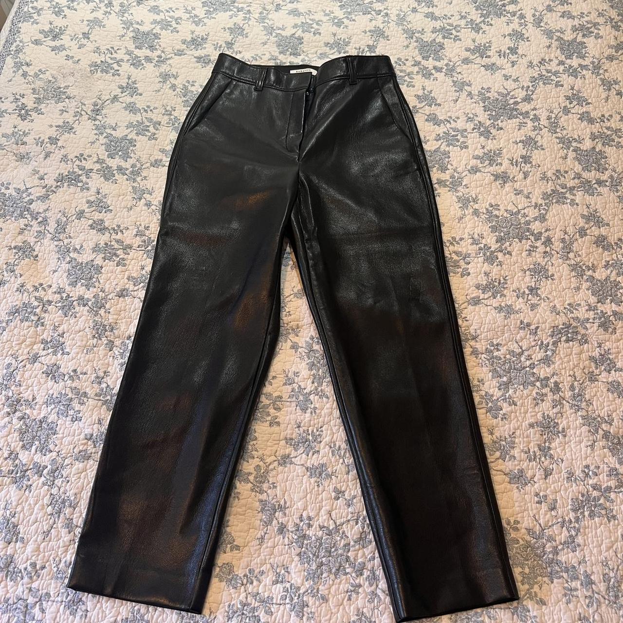 Aritzia Babaton Vegan Leather Cropped Depop