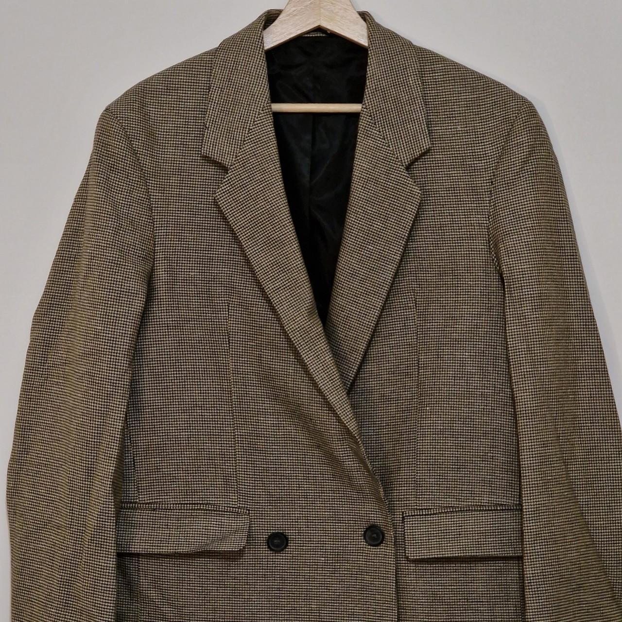 Zara Men's Brown and Tan Suit Depop