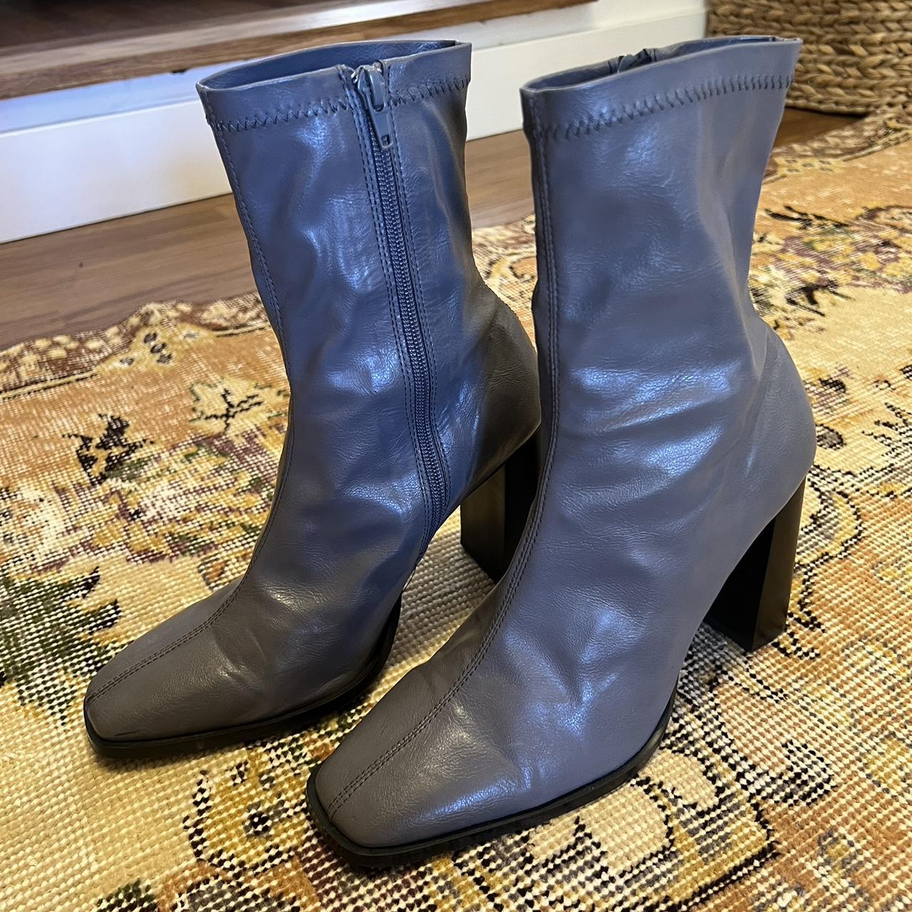 Tony Bianco Women's Grey Boots Depop
