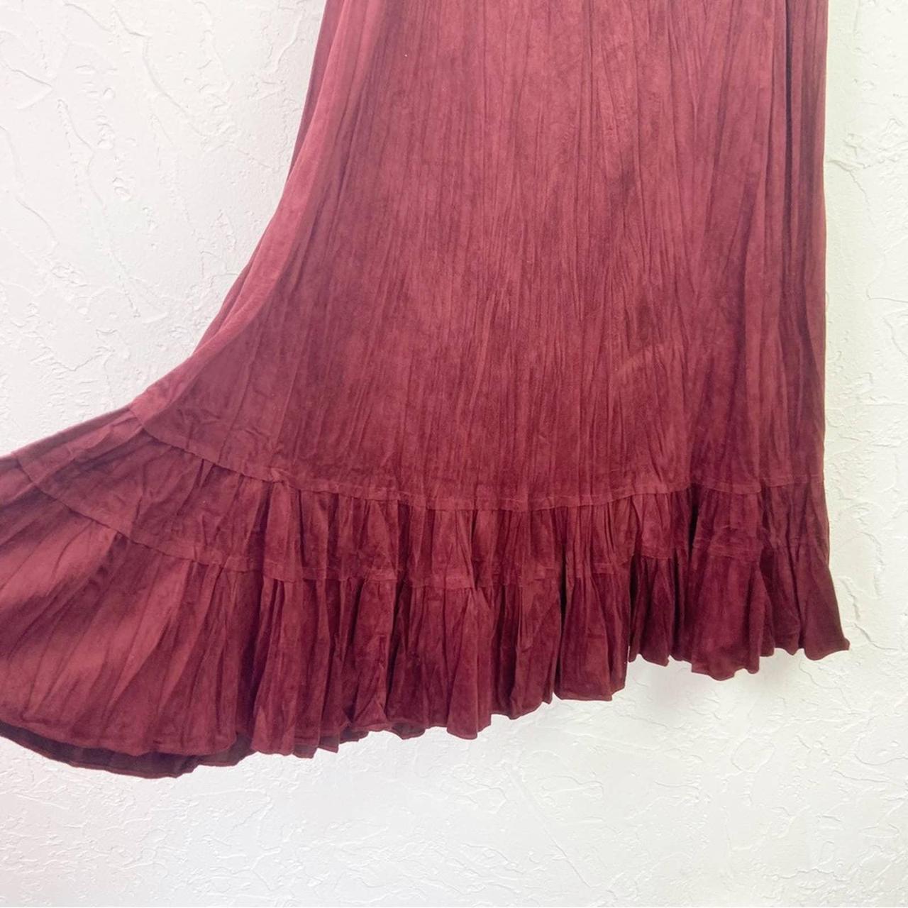 Coldwater Creek Women's Red Skirt | Depop