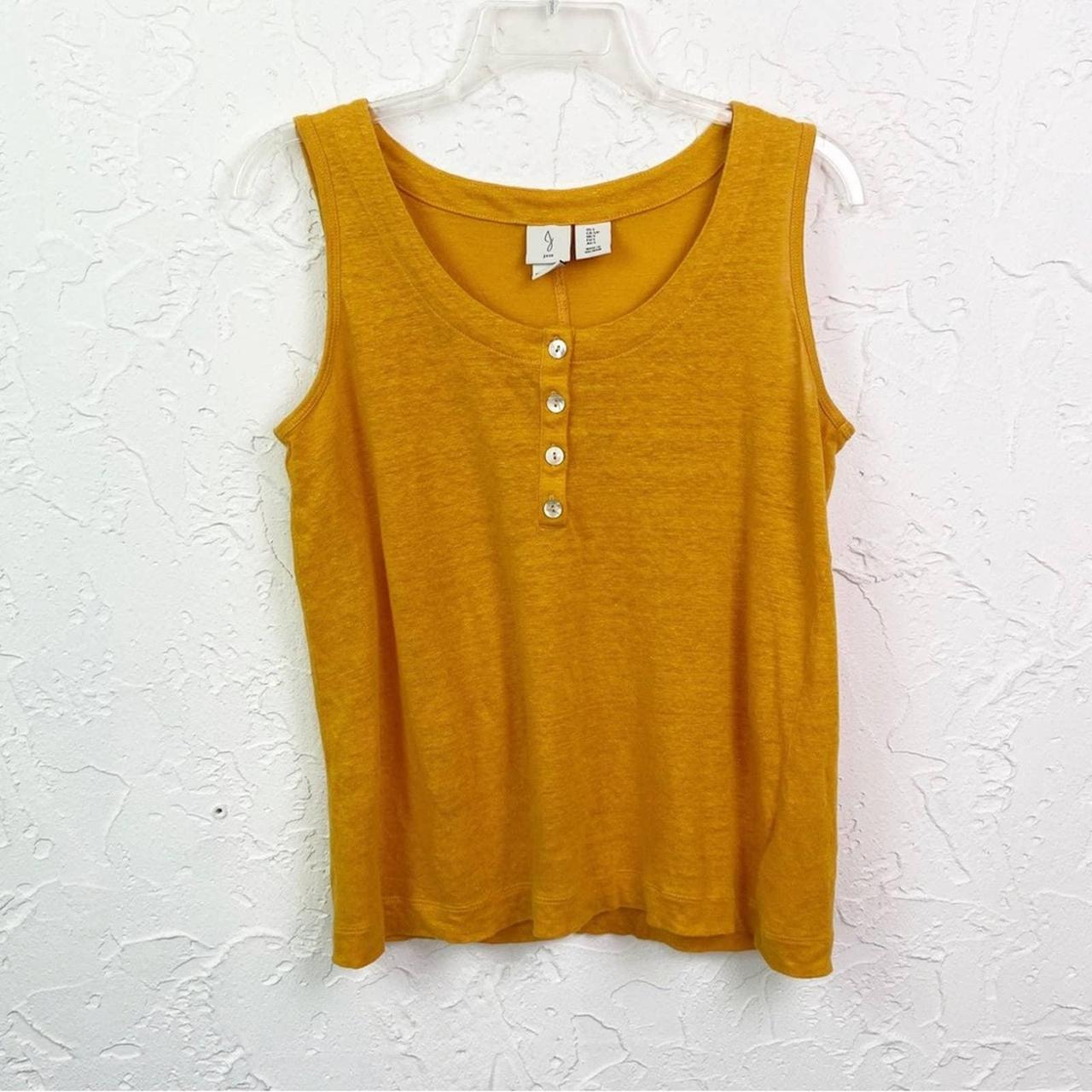 Joie Women's Yellow Vest Depop