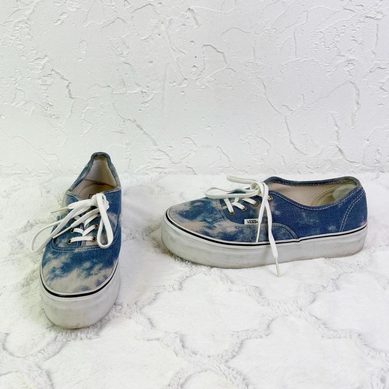 Blue platform cheap vans