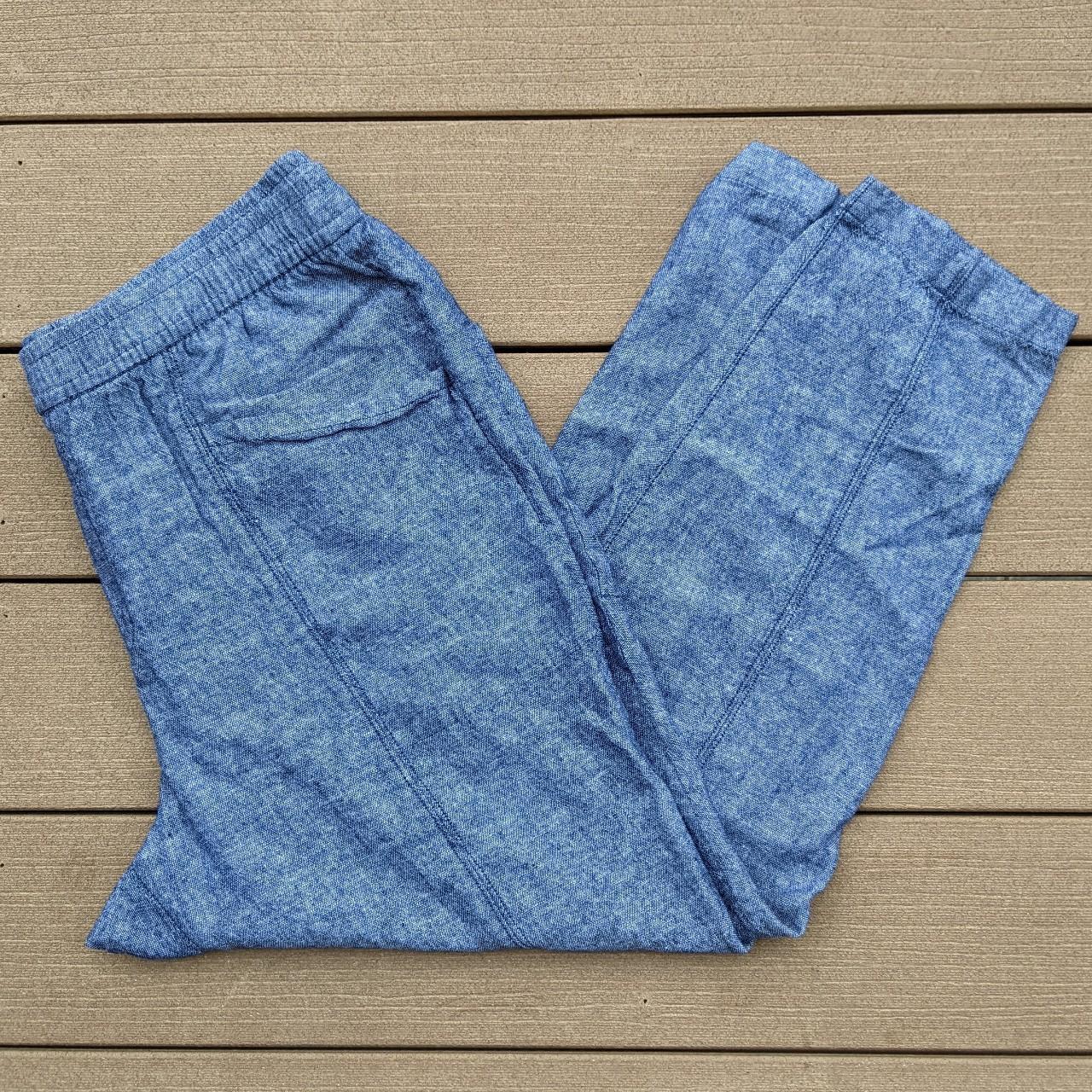 Old navy hot sale chambray pants