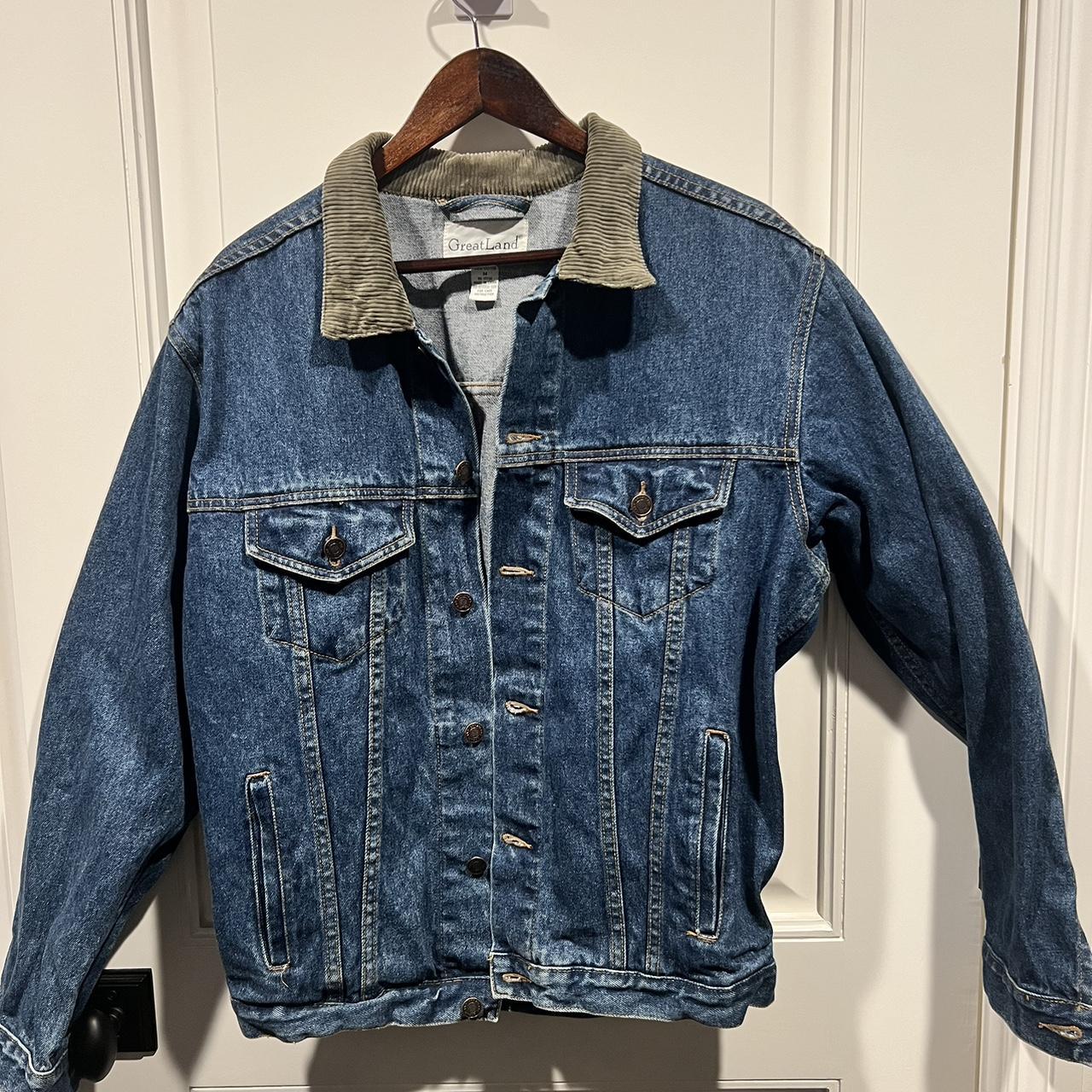 Medium vintage denim jacket - Depop
